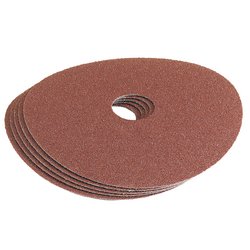 Draper Aluminium Oxide Sanding Disc, 115mm, 36 Grit (Pack Of 5) - APT10 - Farming Parts