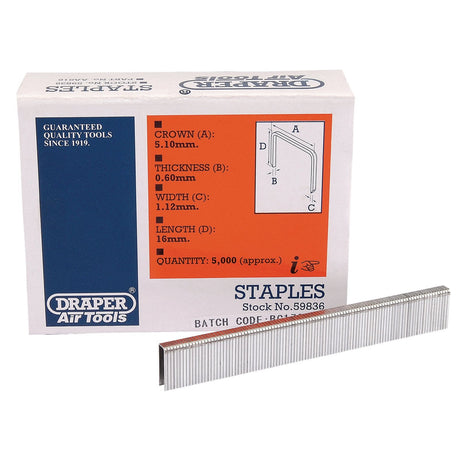 Draper Staple, 16mm (5000) - ST90N - Farming Parts