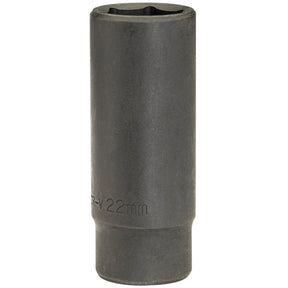 Draper Expert Hi-Torq® Deep Impact Socket, 1/2" Sq. Dr., 22mm (Sold Loose) - 410D-MMB - Farming Parts