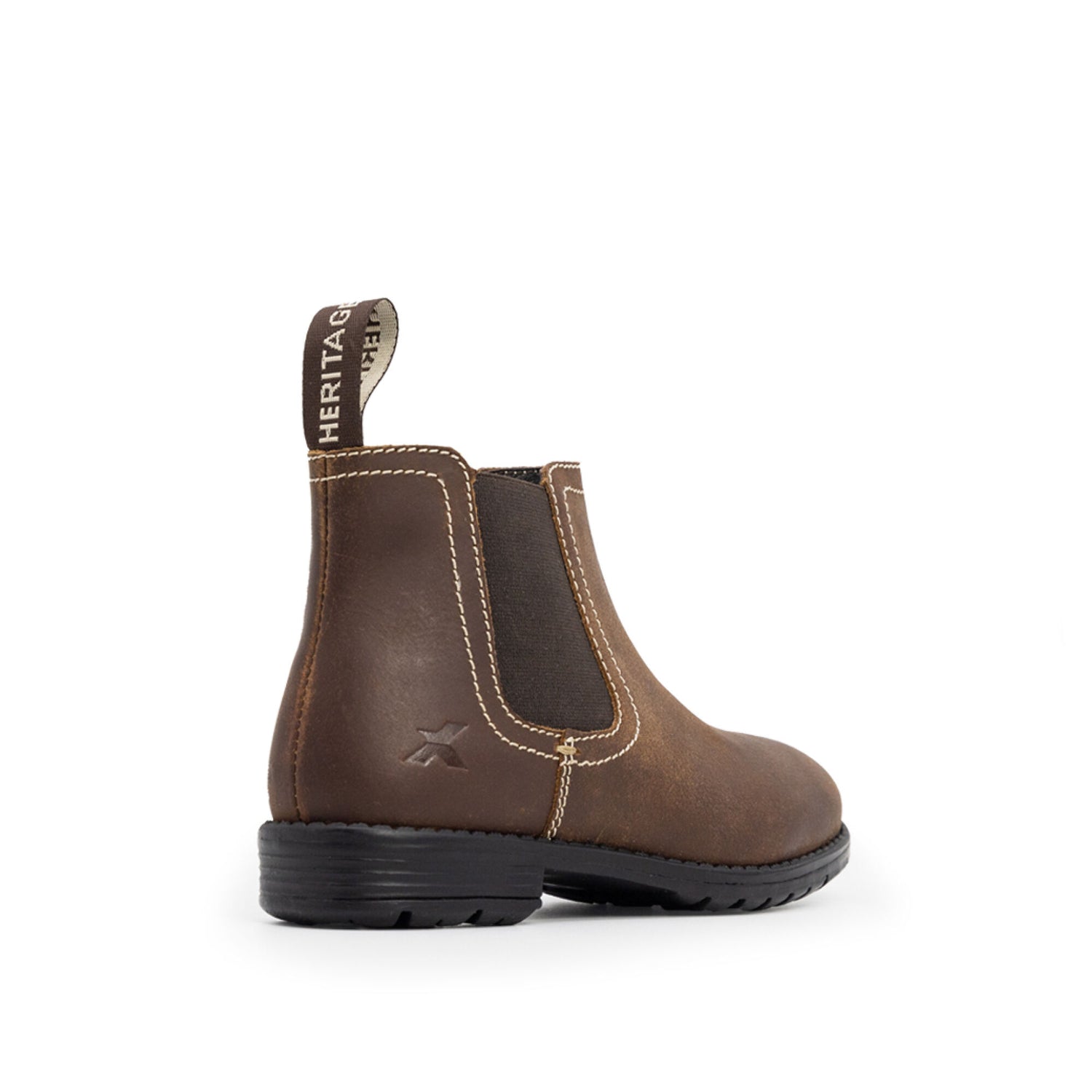 Xpert Heritage Farrier Junior Chelsea Boot Rustic Brown - Farming Parts