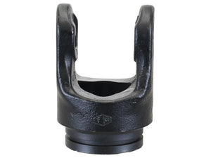 The Sparex PTO Tube Yoke is a black metal component featuring a cylindrical base and a U-shaped top, commonly utilized in mechanical or automotive applications. This yoke is compatible with PTO Series AW11/W1 standards, ensuring precise Universal Joint Dimensions for optimal performance. It has a Universal Joint Size of 27 x 70 mm and follows the Lemon Profile, measuring 48 x 41 x 3 mm.