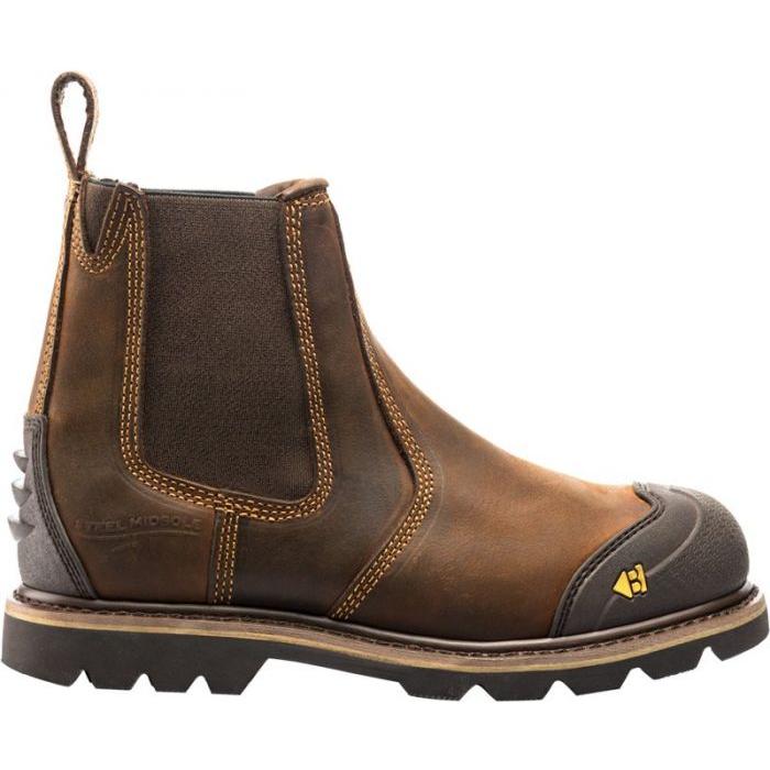 *STOCK CLEARANCE* - UK Size 13 - Buckler Safety Dealer Boot – Goodyear Welted Steel Toe Work Boots | B1990SM