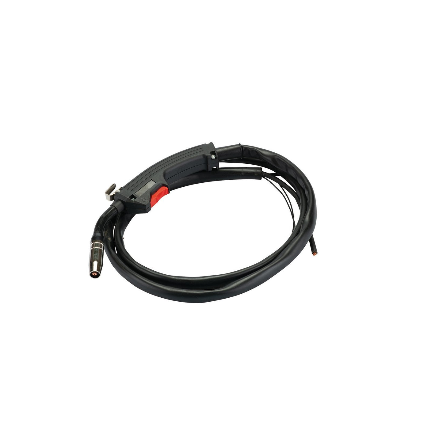 The Draper Direct Fit Mig Torch, 150A - A-MTGL-DF by Draper features a coiled cable and nozzle, presented on a white background. No product description is available at this time.