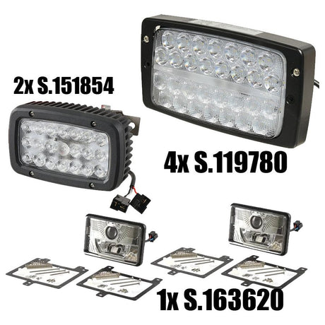 Massey Ferguson 6200 Series LED Light Kit Complete