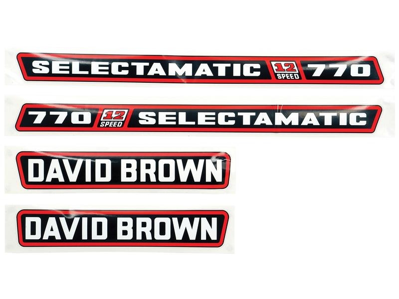 *SPECIAL PRICE* - Decal Set - David Brown 770 Selectamatic - Sparex Part No. S.63342