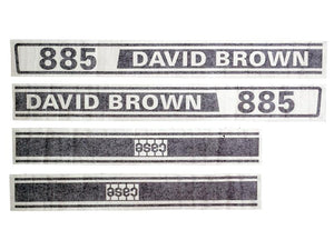 *SPECIAL PRICE* - Decal Set - David Brown 885 - Sparex Part No. S.63344