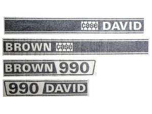 Decal Set - David Brown 990 - Sparex Part No. S.63345