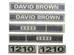 Decal Set - David Brown 1210 - Sparex Part No. S.63348