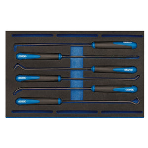 Draper Long Reach Hook And Pick Set In 1/4 Drawer Eva Insert Tray (6 Piece) - IT-EVA23 - Farming Parts