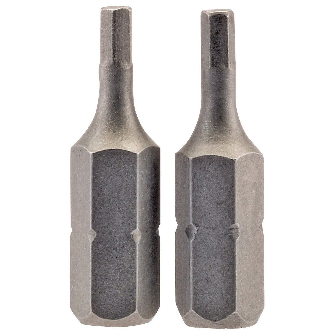 Draper Hexagonal Insert Bit, 2.5mm, 1/4" Hex, 25mm Long (Pack Of 2) - 25HX/2/B - Farming Parts