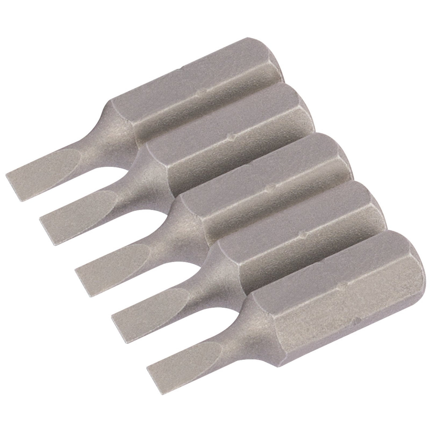 Draper Plain Slot Insert Bit, 3mm, 1/4" Hex, 25mm Long (Pack Of 5) - 25PS/5/B - Farming Parts