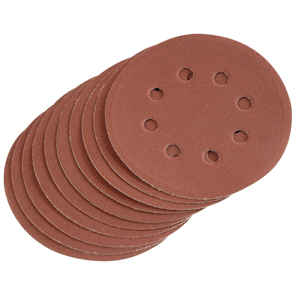 Draper Hook And Loop Sanding Discs, 125mm, 240 Grit (Pack Of 10) - SD5V - Farming Parts