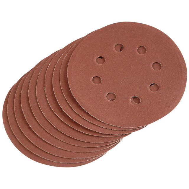 Draper Hook And Loop Sanding Discs, 125mm, 240 Grit (Pack Of 10) - SD5V - Farming Parts
