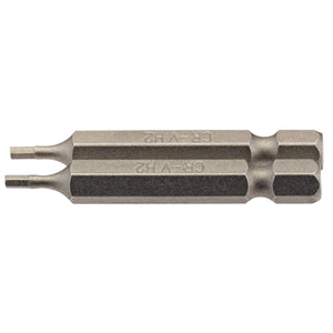 Draper Hexagonal Insert Bit, 2mm, 1/4" Hex, 50mm Long (Pack Of 2) - 50HX/2/B - Farming Parts