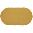 Draper Gold Sanding Discs With Hook & Loop, 150mm, 400 Grit, 6 Dust Extraction Holes (Pack Of 10) - SDHALG150 - Farming Parts