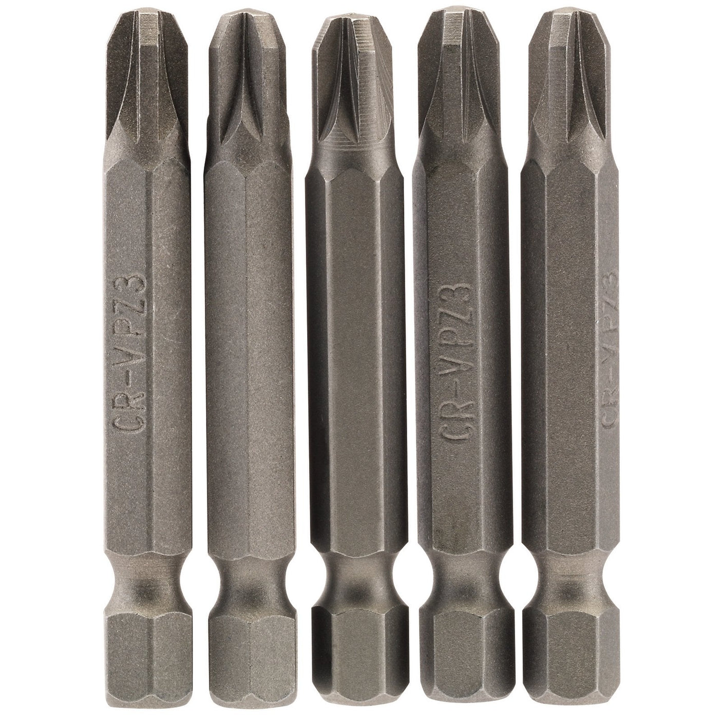 Draper Pz Type Insert Bit, 1/4" Hex, 50mm Long, No.3 (Pack Of 5) - 50PZ/5/B - Farming Parts