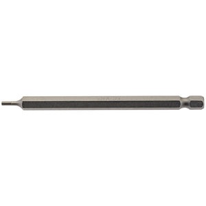 Draper Hexagonal Insert Bit, 2mm, 1/4" Hex, 100mm Long (Pack Of 1) - 100HX/1/B - Farming Parts