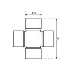 Sparex Universal Joint 27x82mm Standard Duty OEM Replacement | S.6459