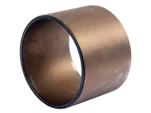 A Spindle Bush (Sparex Part No. S.65075) by Sparex, is a copper-colored cylindrical bushing with smooth interior and exterior surfaces, designed for mechanical applications such as the front axle sleeve of an International Harvester.