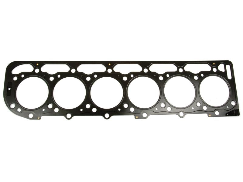 Product Description: The Sparex S.65146 Head Gasket is a black gasket featuring six circular openings arranged in a row, designed to seal the cylinder head to the engine block. Perfect for vehicle repairs or upgrades, this high-quality gasket meets the stringent standards set by Sparex and falls under tariff code 8484900090.