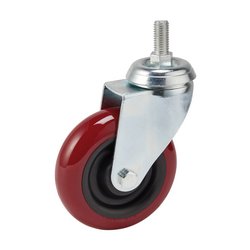 Draper Swivel Bolt Fixing Polyurethane Wheel, 100mm Diameter, S.W.L. 125Kg - 605100B - Farming Parts