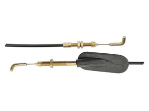 Hand Throttle Cable - Length: 1668mm, Outer cable length: 1554mm. - Sparex Part No. S.65653