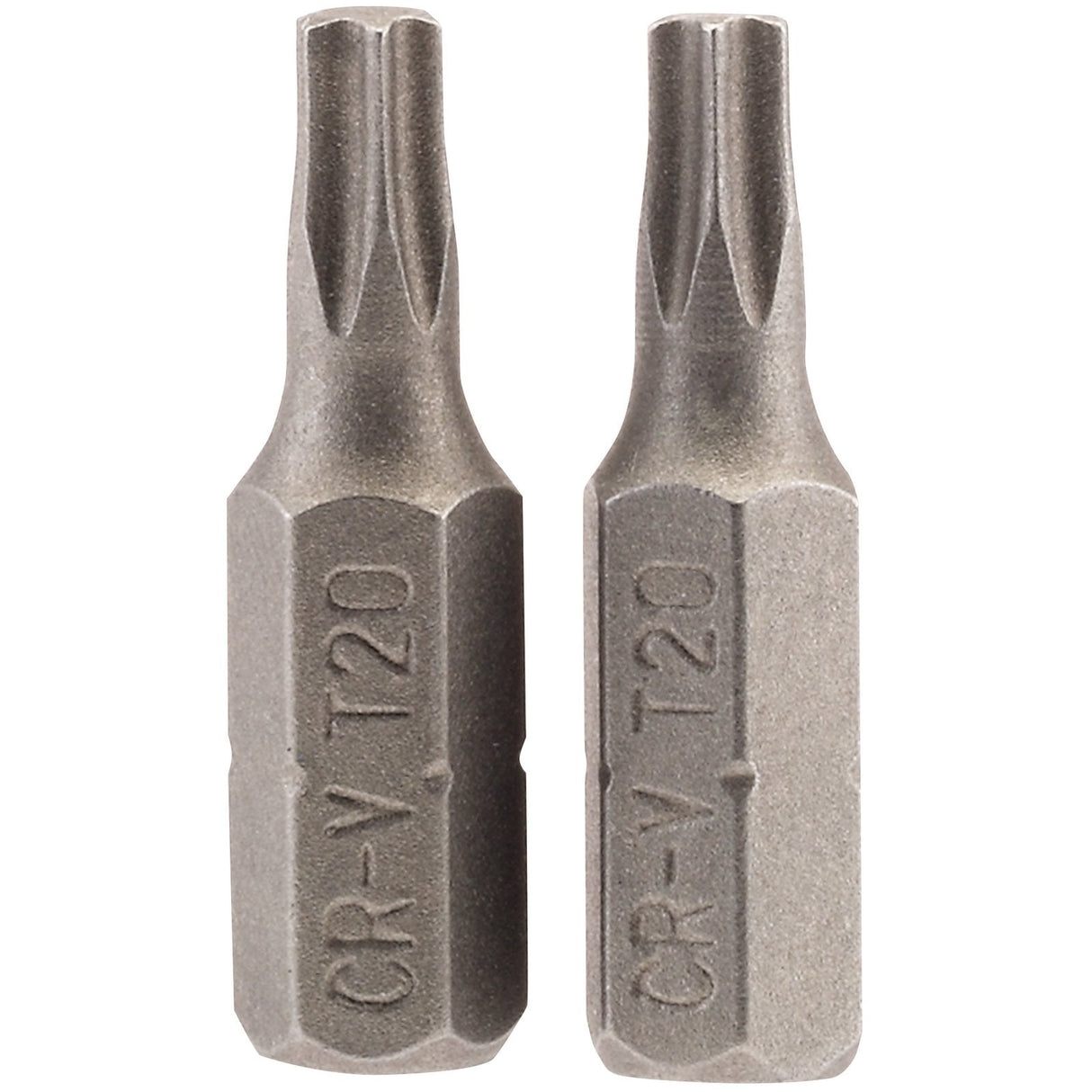 Draper Tx-Star&#174; Insert Bit, 1/4" Hex, 25mm Long, T20 (Pack Of 2) - 25TX/2/B - Farming Parts