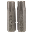 Draper Tx-Star&#174; Insert Bit, 1/4" Hex, 25mm Long, T40 (Pack Of 2) - 25TX/2/B - Farming Parts