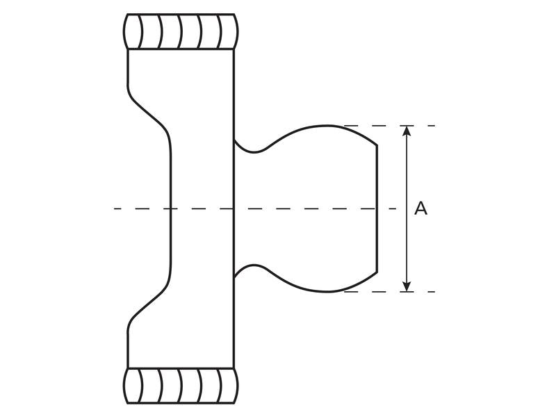 Weasler PTO Yoke - Quick Release Wide Angle (U/J Size: 27 x 75 & 24 x 91mm) Spline Type: 1-3/8''x 21 | S.6678 - Product Image 2