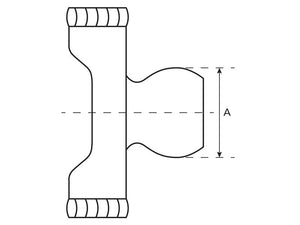 Weasler PTO Yoke - Quick Release Wide Angle (U/J Size: 27 x 75 & 24 x 91mm) Spline Type: 1-3/8''x 21 | S.6678 - Product Image 2