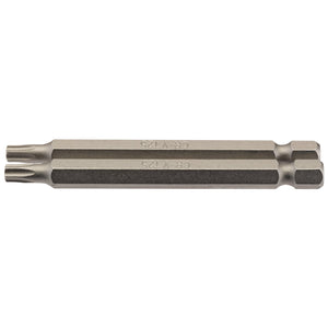 The Draper Tx-Star® Insert Bit, a 1/4" hex bit, is 75mm long and constructed from durable Chrome vanadium steel. This double-ended bit features a ribbed middle section and hexagonal ends, making it ideal for use with screwdrivers or drills. (Pack of 2)