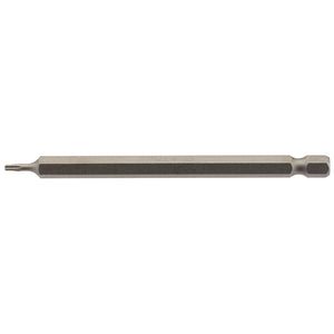 A single Draper Tx-Star® Insert Bit, with a 1/4" hex and a narrow T7 tip, crafted from durable chrome vanadium steel, isolated on a white background.