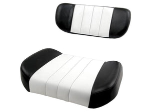 Seat Cushion & Back Rest Black/White for IH Tractors - Sparex Part S.67200