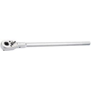 A Draper Elora Reversible Ratchet, 1" Sq. Dr., featuring a long handle and a pivoting ratchet head, crafted from durable chrome vanadium steel.