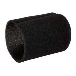 Draper Anti-Foam Filter - AWDVSS-45, a black cylindrical foam microphone windscreen by Draper, displayed on a white background.