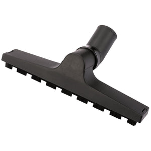 A Draper Floor Attachment - AWDVSS-46, a black vacuum cleaner brush accessory from Draper, featuring a wide rectangular head and a connecting tube.