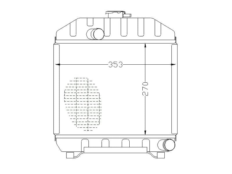 Sparex Radiator | S.67822 - Product Image 3
