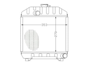 Sparex Radiator | S.67822 - Product Image 3