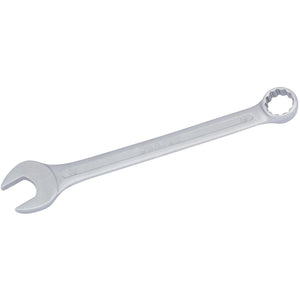 The Draper Redline Metric Combination Spanner, 18mm - RL-8231MM, is a silver tool made from chrome vanadium steel, featuring an open-end on one side and a box-end on the other.