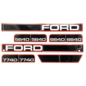 *SPECIAL PRICE* - Decal Set - Ford / New Holland 5640 6640, 7740 | Sparex Part No.S.68246
