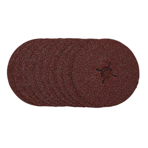 Draper Fibre Sanding Discs, 125mm, 24 Grit, (Pack Of 10) - SDFD125 - Farming Parts