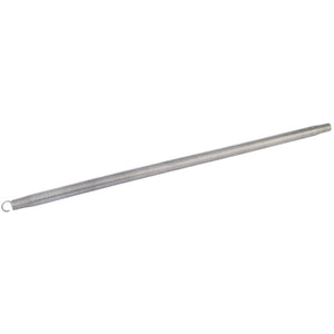 The Draper Pipe Bending Spring, 22 X 600mm - 5660 by Draper is a long, thin, coiled metal spring with a loop on one end, ideal for various tasks including those that require internal bending springs.