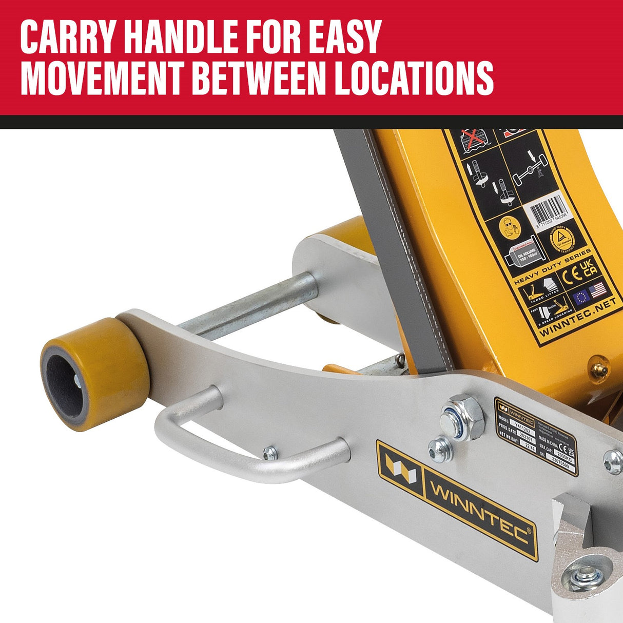 WINNTEC® 2 Ton Aluminium / Steel Trolley Jack - IP-09707