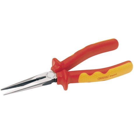 Draper Vde Approved Fully Insulated Long Nose Pliers, 200mm - 36AVDE - Farming Parts