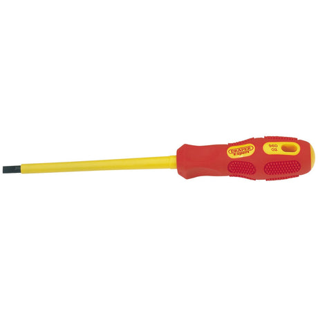Draper Vde Approved Fully Insulated Plain Slot Screwdriver, 5.5 X 125mm (Sold Loose) - 960B - Farming Parts