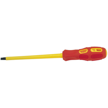 Draper Vde Approved Fully Insulated Plain Slot Screwdriver, 6.5 X 150mm (Sold Loose) - 960B - Farming Parts