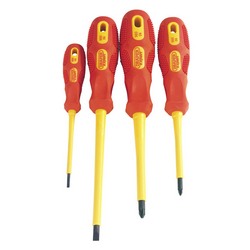 Draper Vde Approved Fully Insulated Screwdriver Set (4 Piece) - 960/4 - Farming Parts