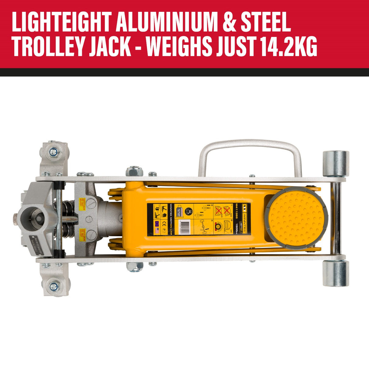 WINNTEC® 1.5 Ton Aluminium / Steel Trolley Jack - IP-09708