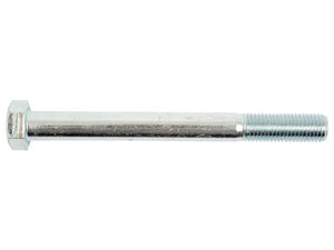 Introducing the Sparex Metric Bolt M16x160mm (DIN 931) with part number S.6991, featuring a metallic build with threading on the right end and a smooth shank on the left end, designed to meet metric specifications.