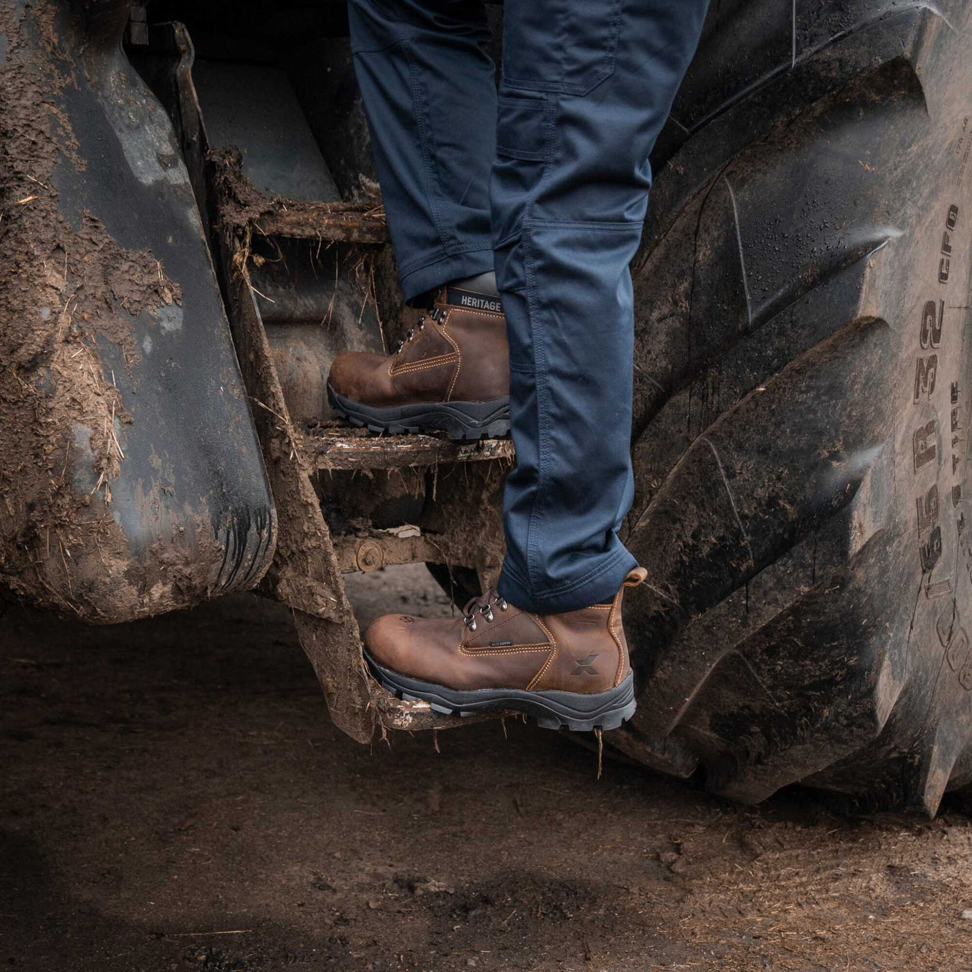 Xpert Heritage Legend S3 Safety Boot Brown - Farming Parts